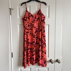 LOFT Floral Midi Dress